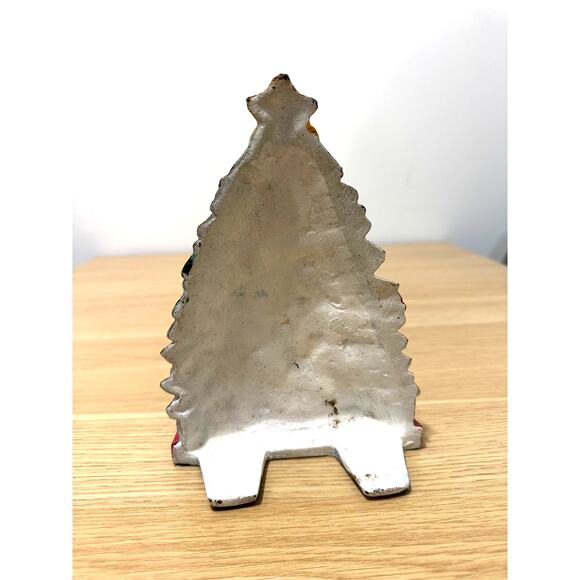 Cast Iron CHRISTMAS Tree Door Stop VINTAGE - Picture 5 of 5